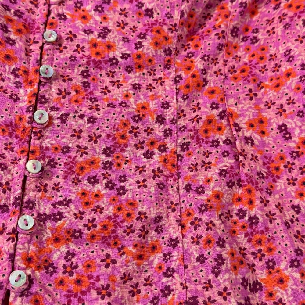 Free People I Found You Print Blouse in Party Combo NWT - Picture 9 of 15